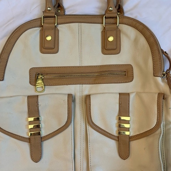 Steve Madden‎ Satchel Gold Hardware detailing Chevron Print Lining - Picture 3 of 11